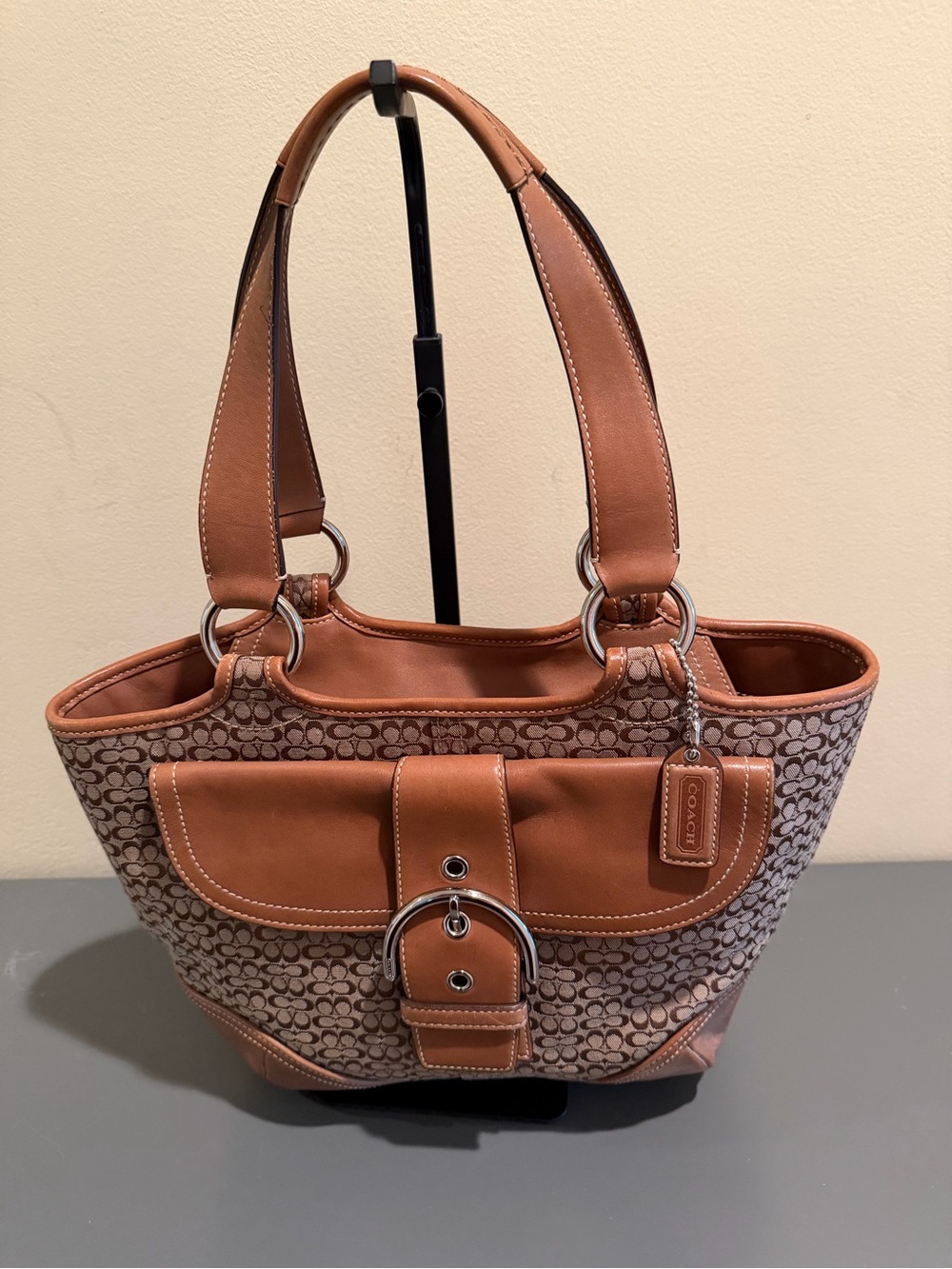 Coach Soho Signature Buckle Tote 2004 Y2K Vintage